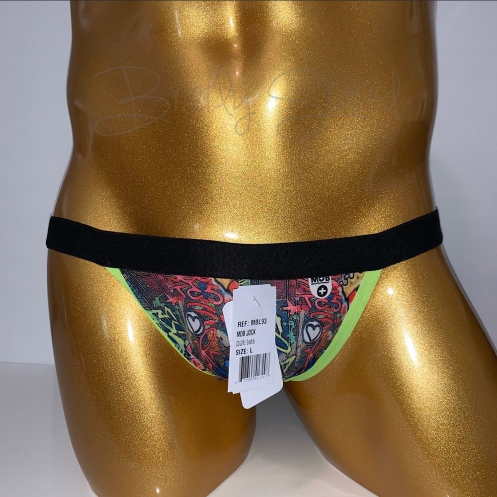 MOB Eroticwear Graffiti Printed Jockstrap